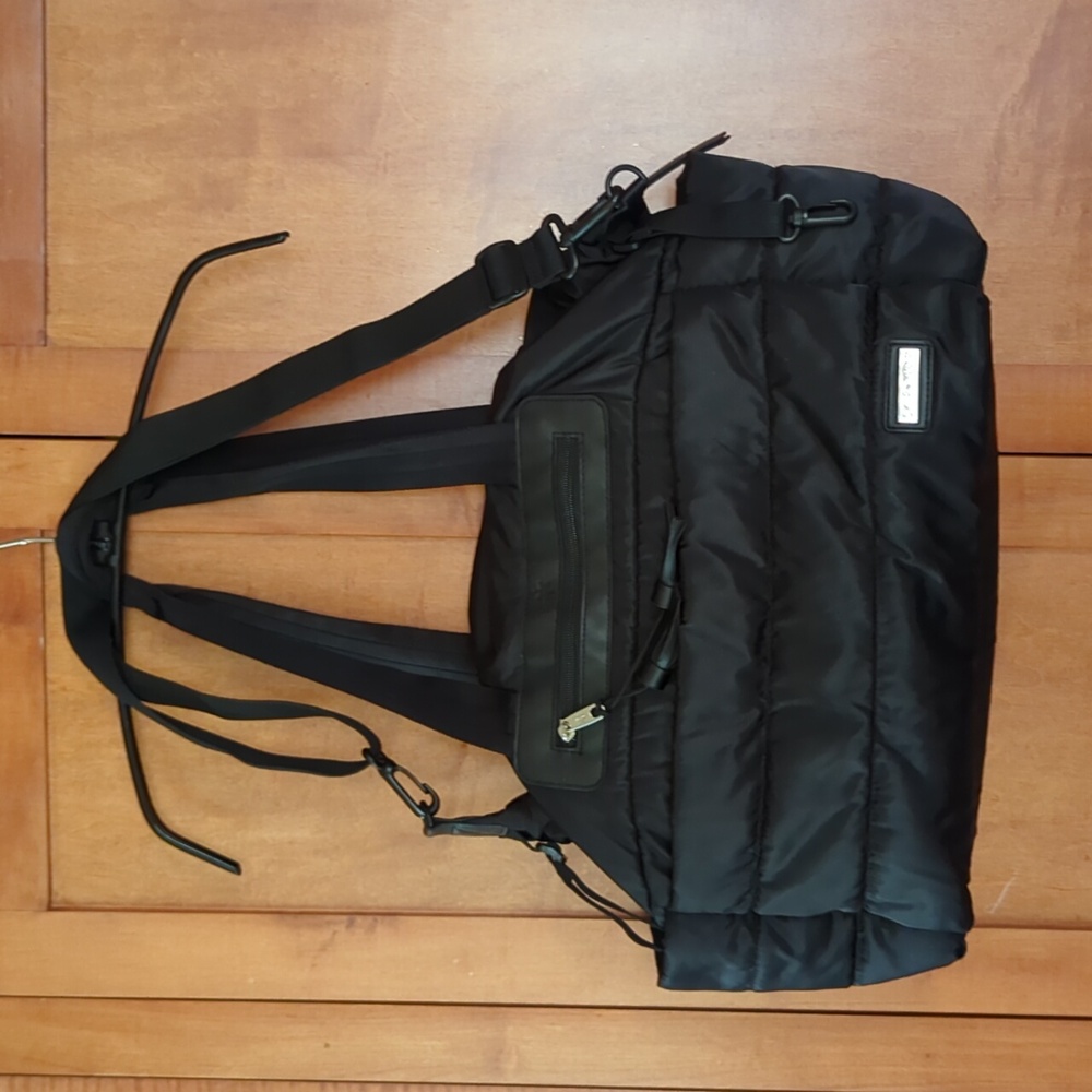 Skip Hop Black Nylon Diaper Bag